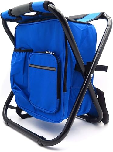 HTTMT - Silla plegable portátil de pesca de camping taburete Mochila de viaje Bolsa de playa Número de artículo ET-Seat001
