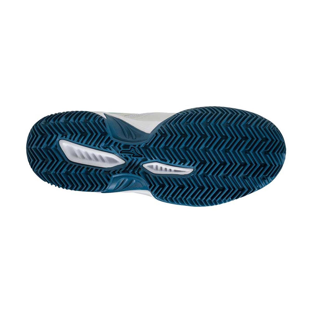 Mizuno Exceed Star Jr. Cc Tennisschuh für Kinder, Wht Moroccanb Turquoise - Größe: 36 2/3 EU