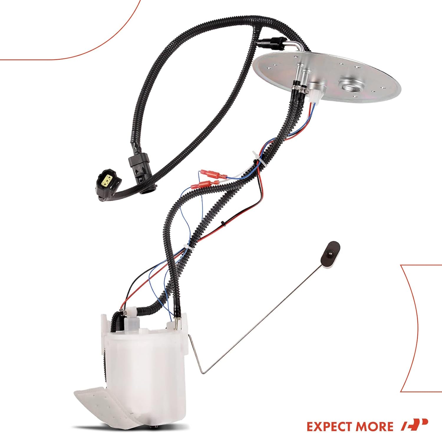 A-Premium Electric Fuel Pump Assembly with Sending Unit Compatible with Ford F-350 F-450 F-550 Super Duty 2005-2007, 5.4L 6.8L, Gas, Rear Tank