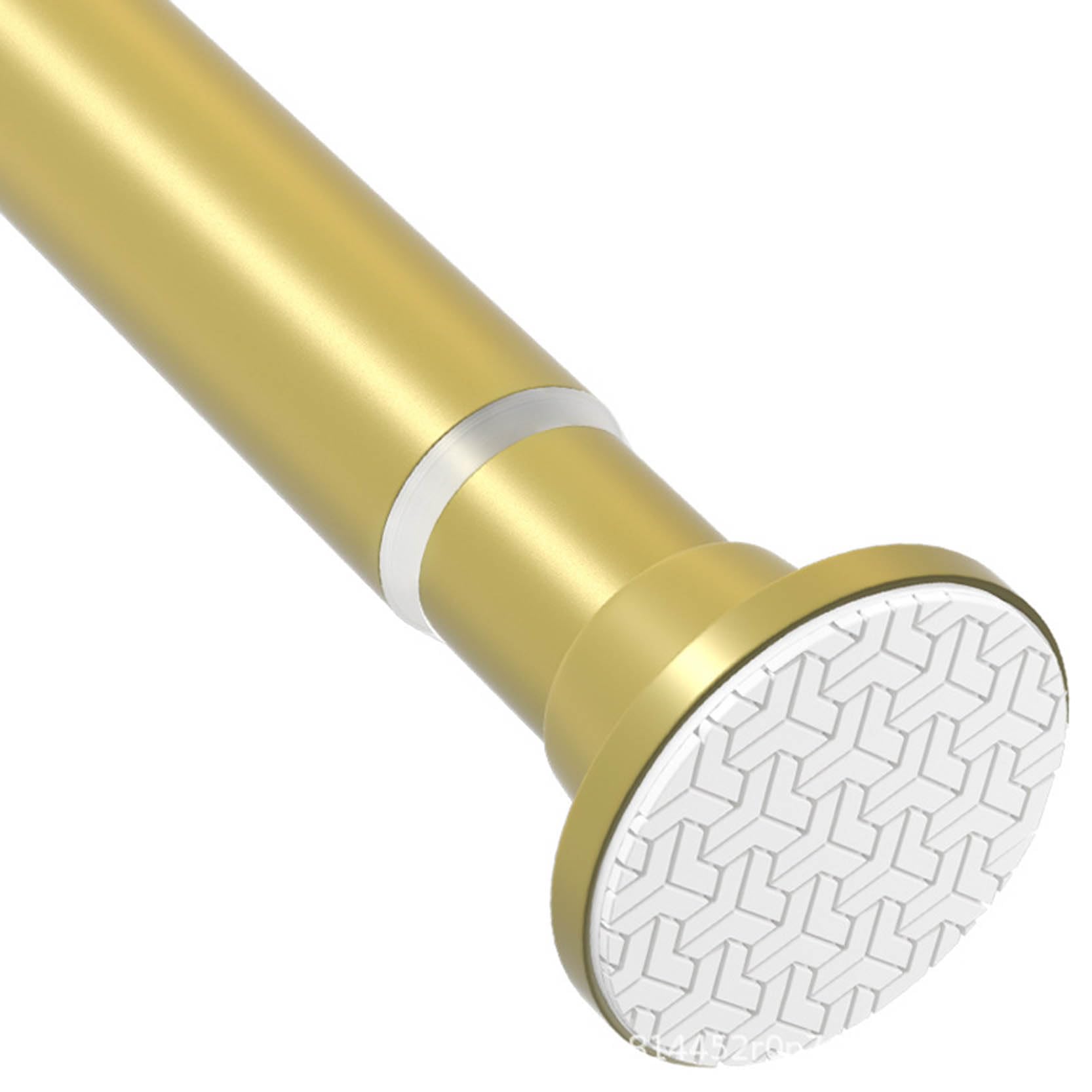 GLDYTVF Adjustable Gold Shower Curtain Rod No Drill Tension Curtain Rod Stainless Steel Curtain Rods for Living Room Room Divider Curtain Pole (Size: 110-200cm)