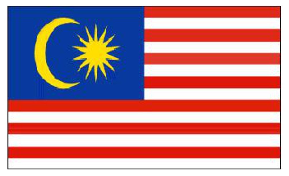 Malaysia National Flag 5ft x 3ft by Klicnow