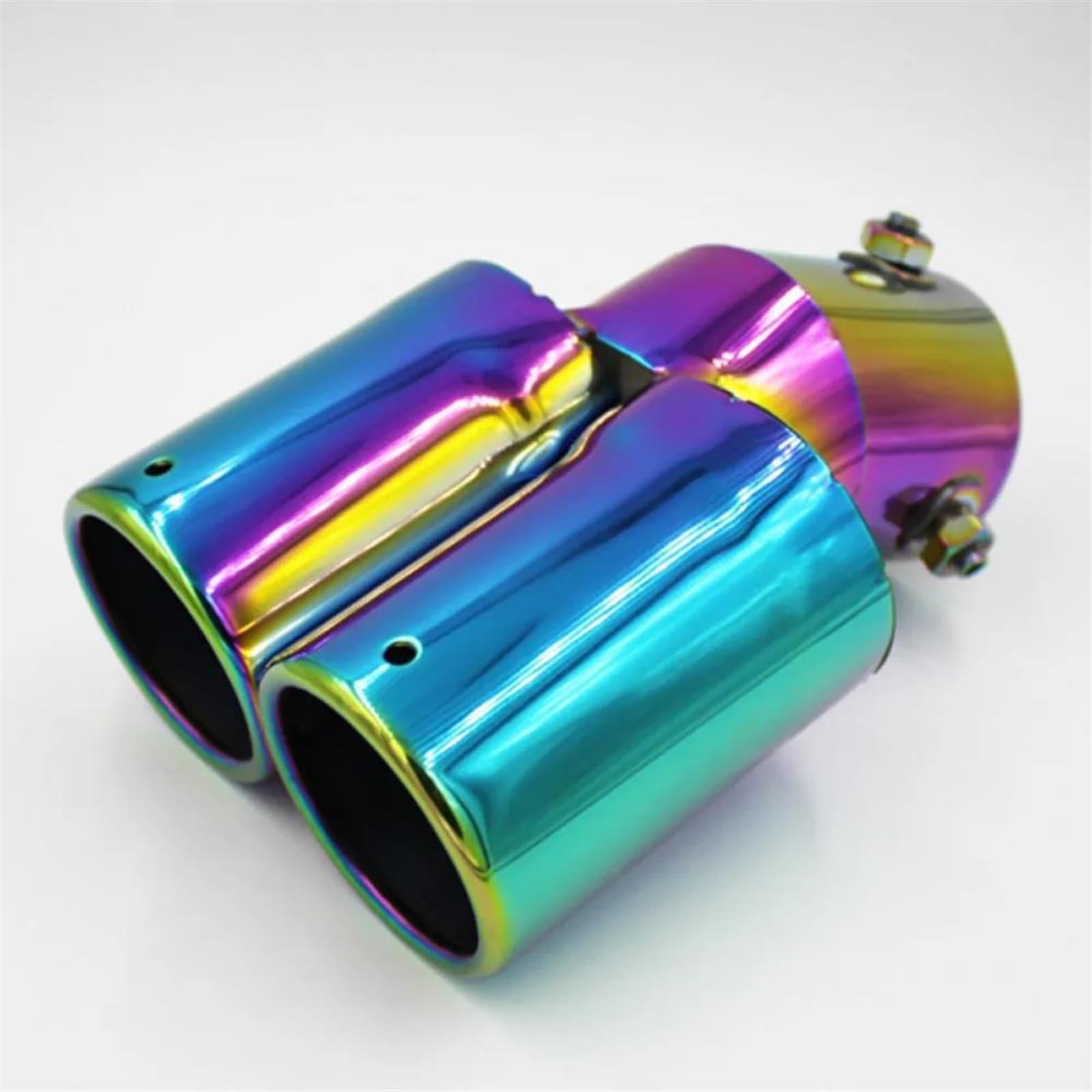 Auto Tubo Scarico Car Styling Universale Modifica Auto In Acciaio Inossidabile Doppio Tubo Scarico Marmitta Copertura Punta Car Styling