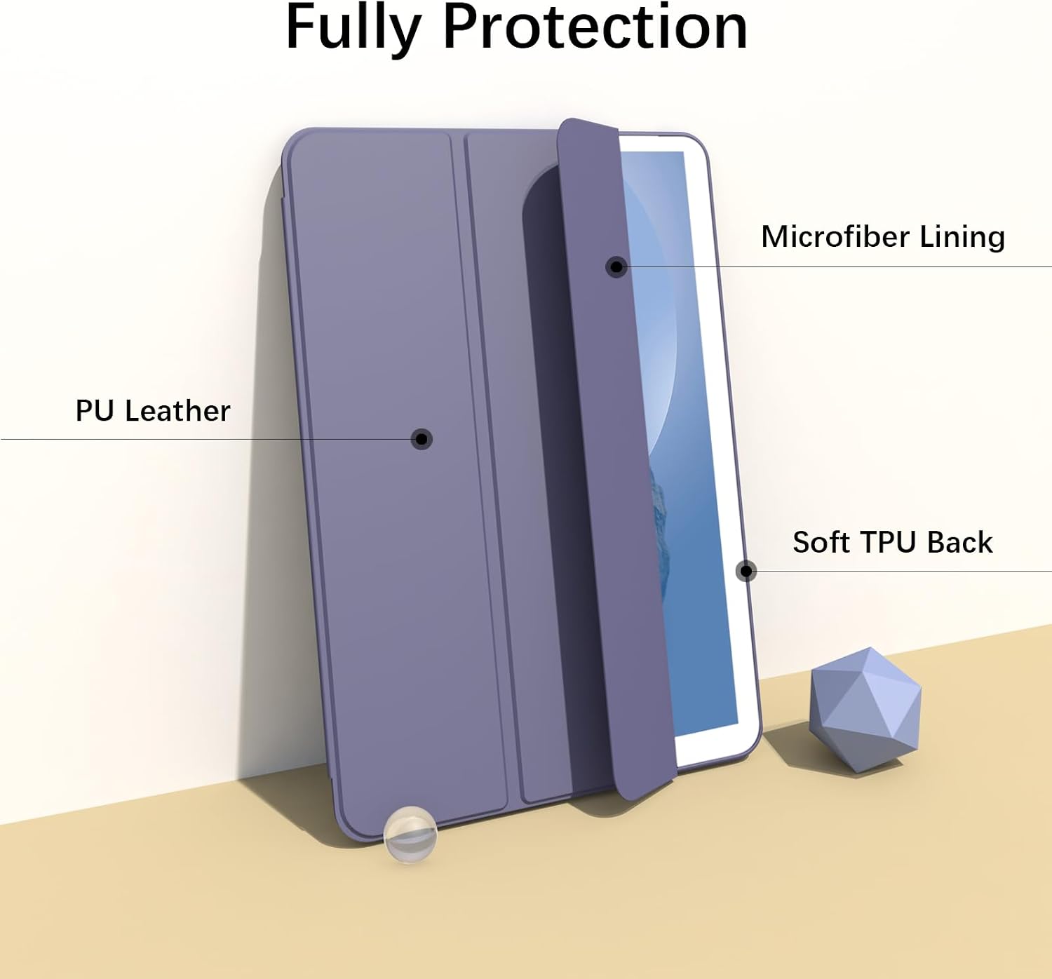 Case for iPad mini 4 (2015 Released) 7.9 inch, Lavender Gray image 3