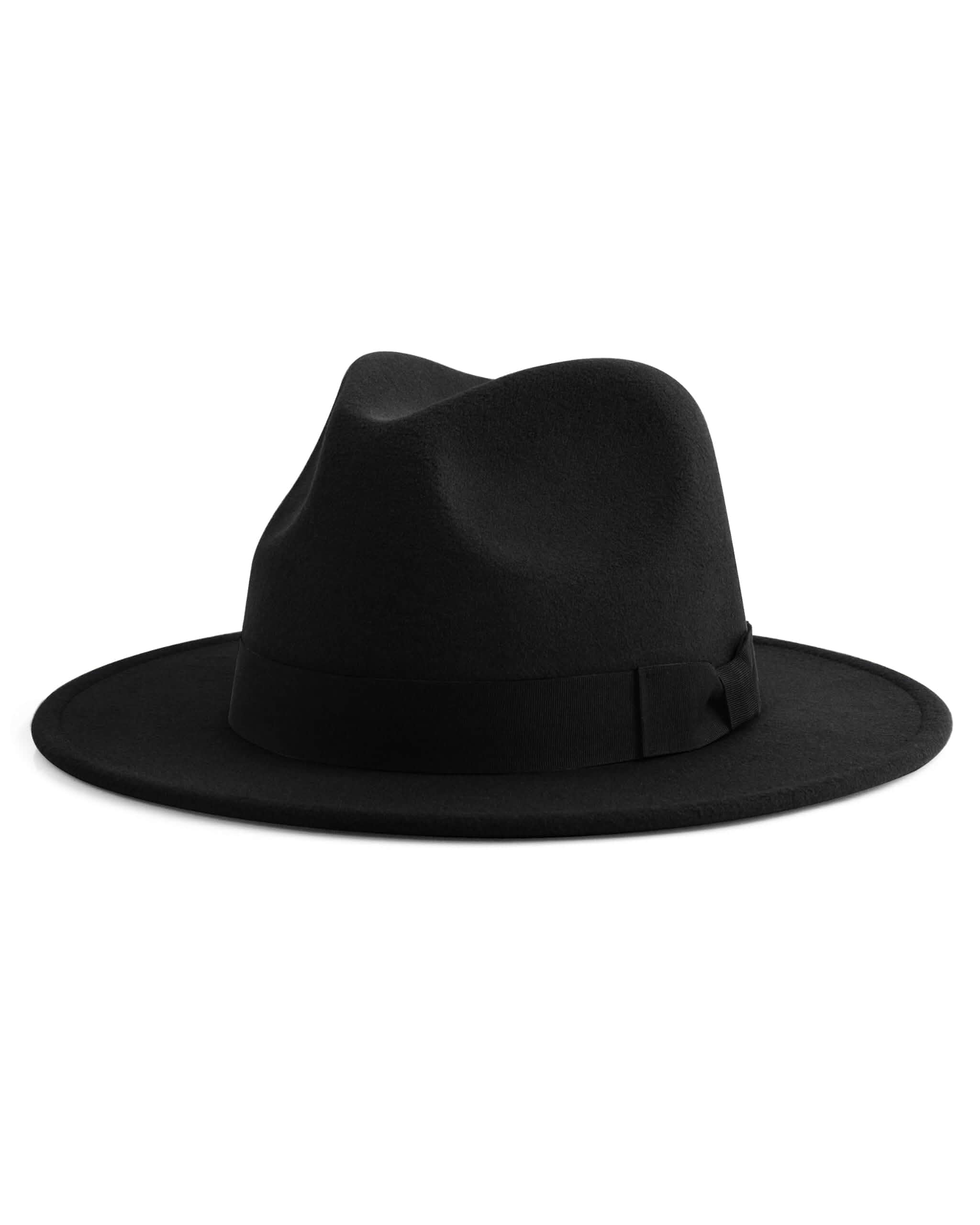 2XL XL L Fedora Hat for Men Women, Big Head Wide Brim Felt Hat with Box Elastic Inner Band Adds A Secure Comfortable Fit For Larger Head Shapes, Parties, Weddings, Travel, Church And Daily Wear