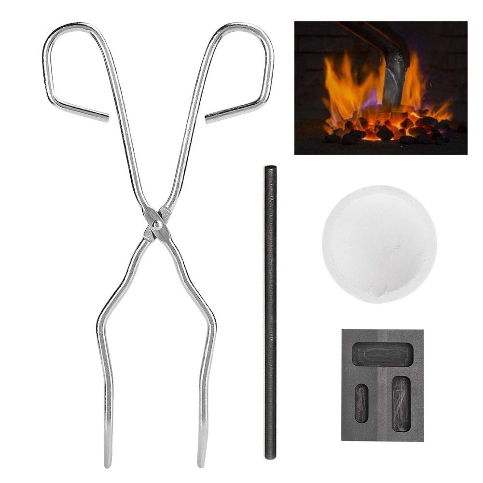 Kit Fusione Metalli Con Crogiolo Grafite, Pinze E Lingottiera - Per Oro, Argento E Altri - Foto 6