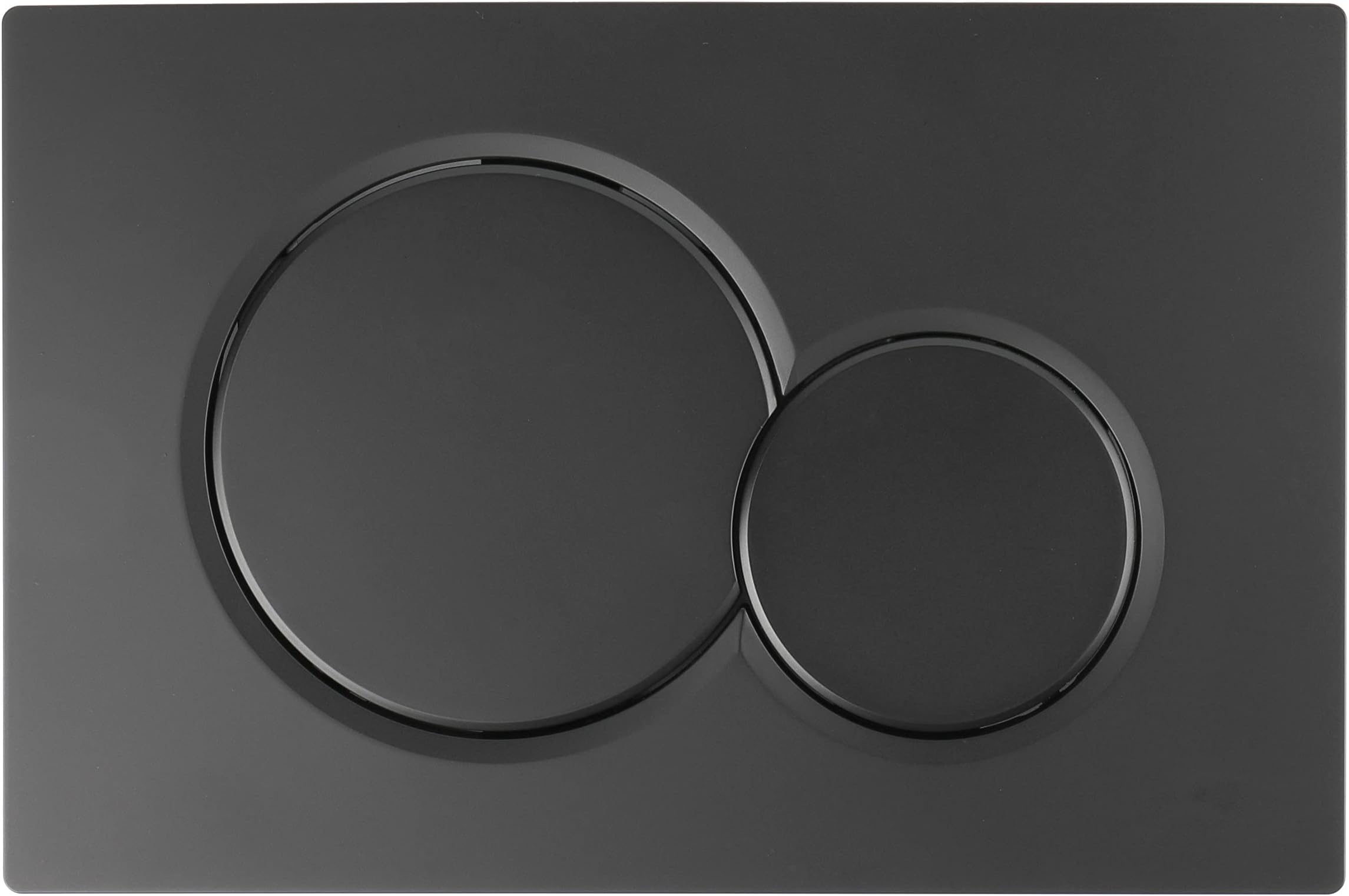 Dual-Flush Actuator Plate for Concealed Cisterns Jet Black Gloss Compatible with 115.770.DW.5 Sigma01 Wall Mount Toilets Series