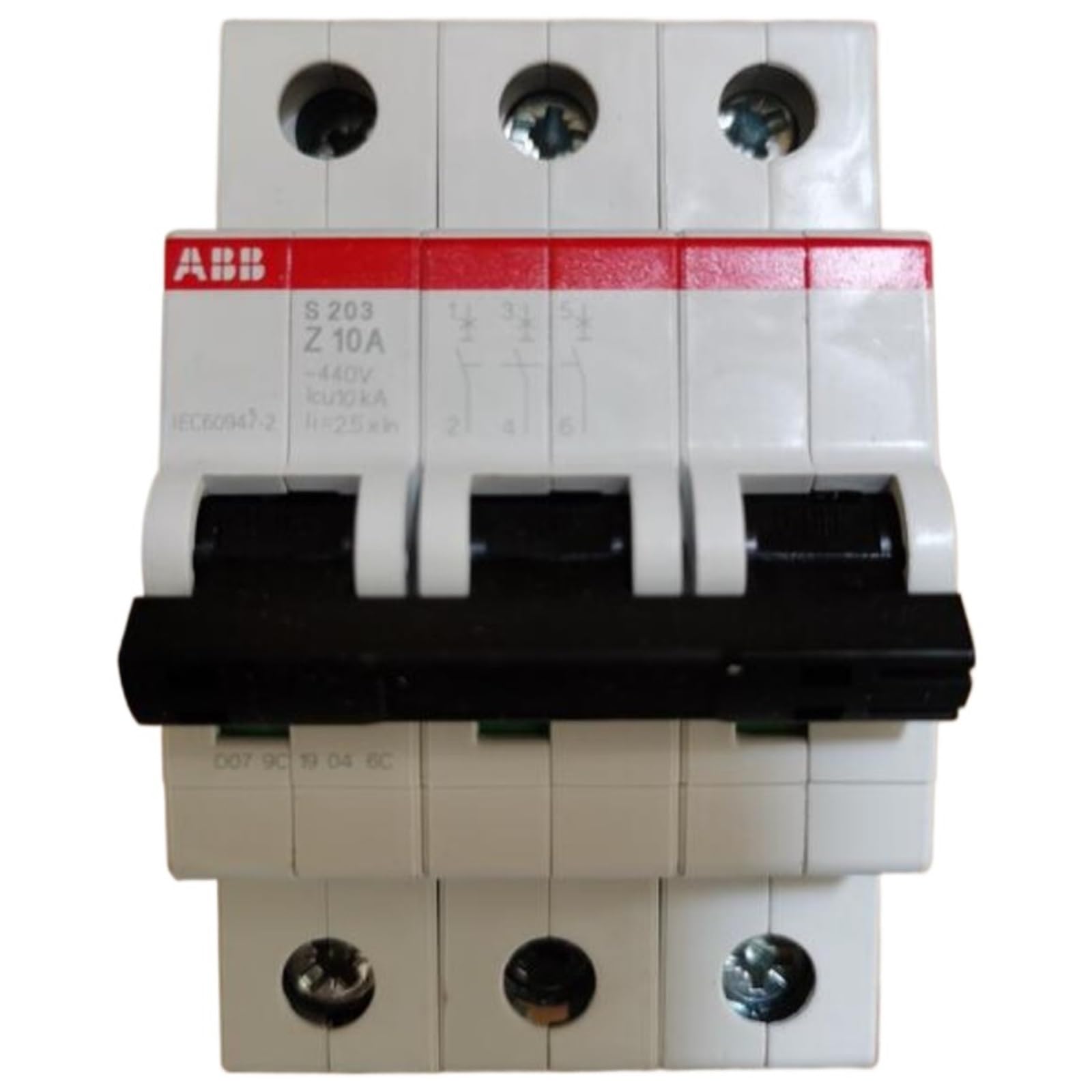 Disjoncteur Miniature S203-Z10 évite la surchauffe des circuits sensibles 3P 10A