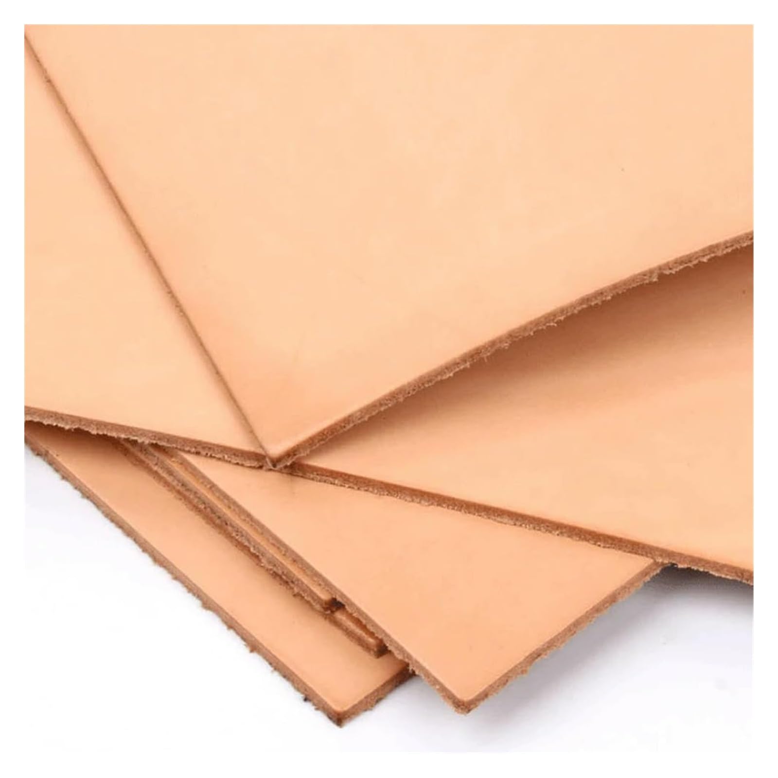 FZRKQBMYELA Cowhide Leather Sheets, Craft First Layer Vegetable Tanned 3mm Thick Multiple Sizes(10x10cm)
