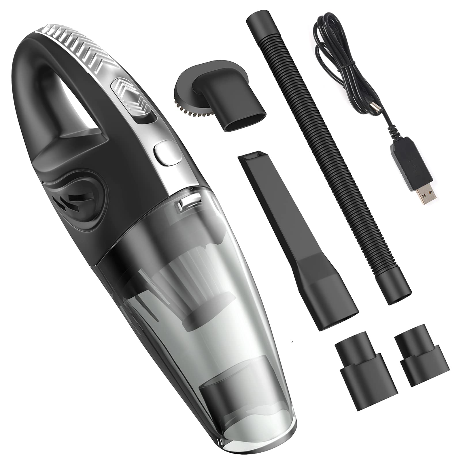 BELIJA Handheld Vacuum, Hand Vacuum Cordless with High Power, Quick Charge, Portable Waterwashable Filter with Powerful Cyclonic Suction vacuums Cleaner for Home Office and Car Cleaning