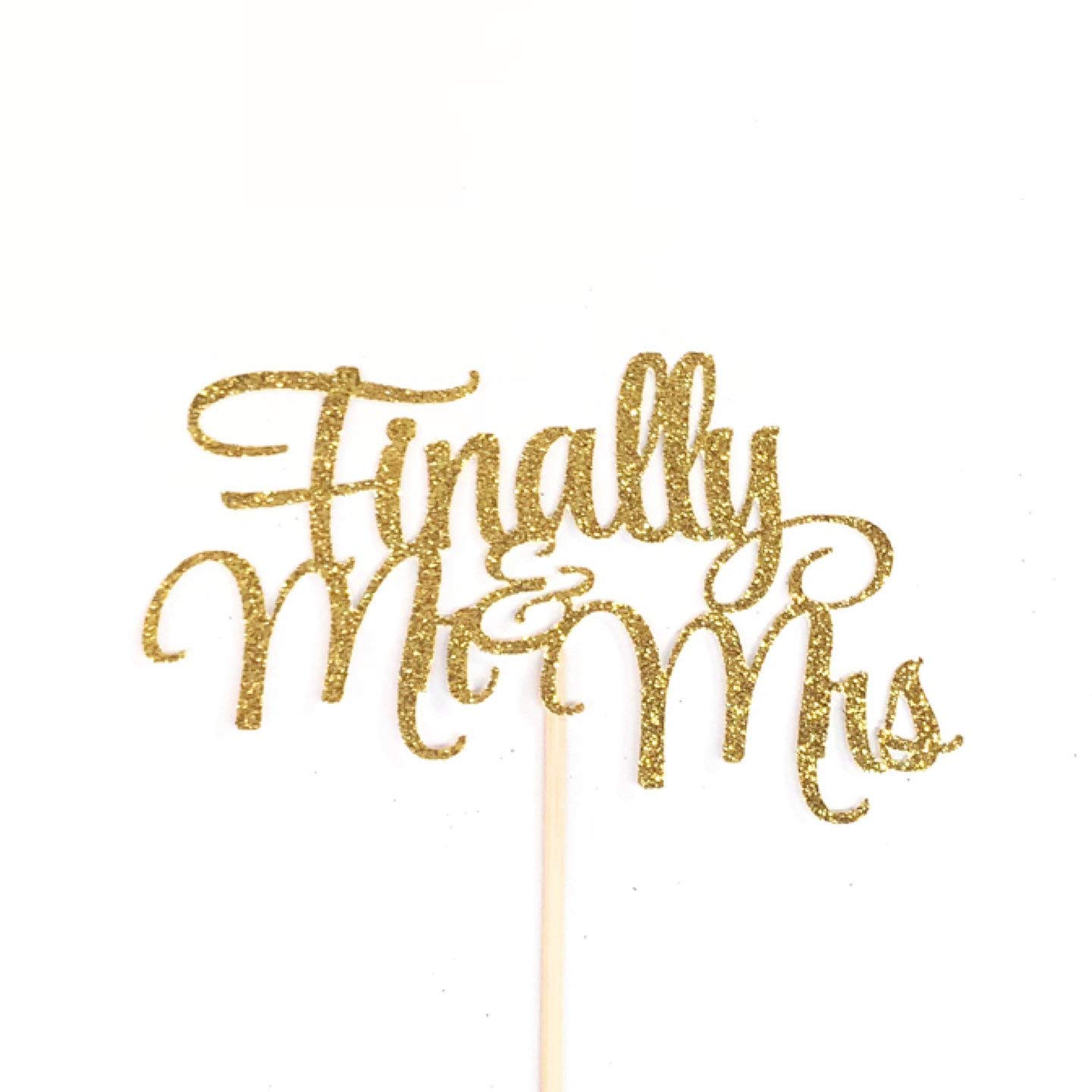Buy Finally Mr & Mrs Cake Topper, Wedding Cake Topper, Finally Mr and