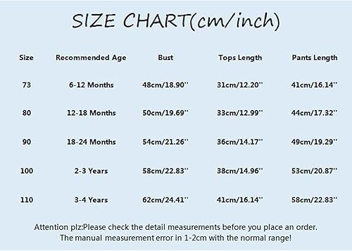 Miniatura 3 de TBUIALL Pijamas para niños pequeños, recién nacidos, bebés, niños y niñas, manga larga, con dibujos animados, pantalones de pijama, ropa de dormir,