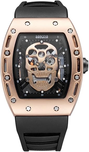 vicvio orologi Vintage da uomo nero orologio da polso cinturino in silicone  Rose Gold analogico al quarzo brillante nel buio 3 ATM resistente all'  acqua : Amazon.it: Orologi