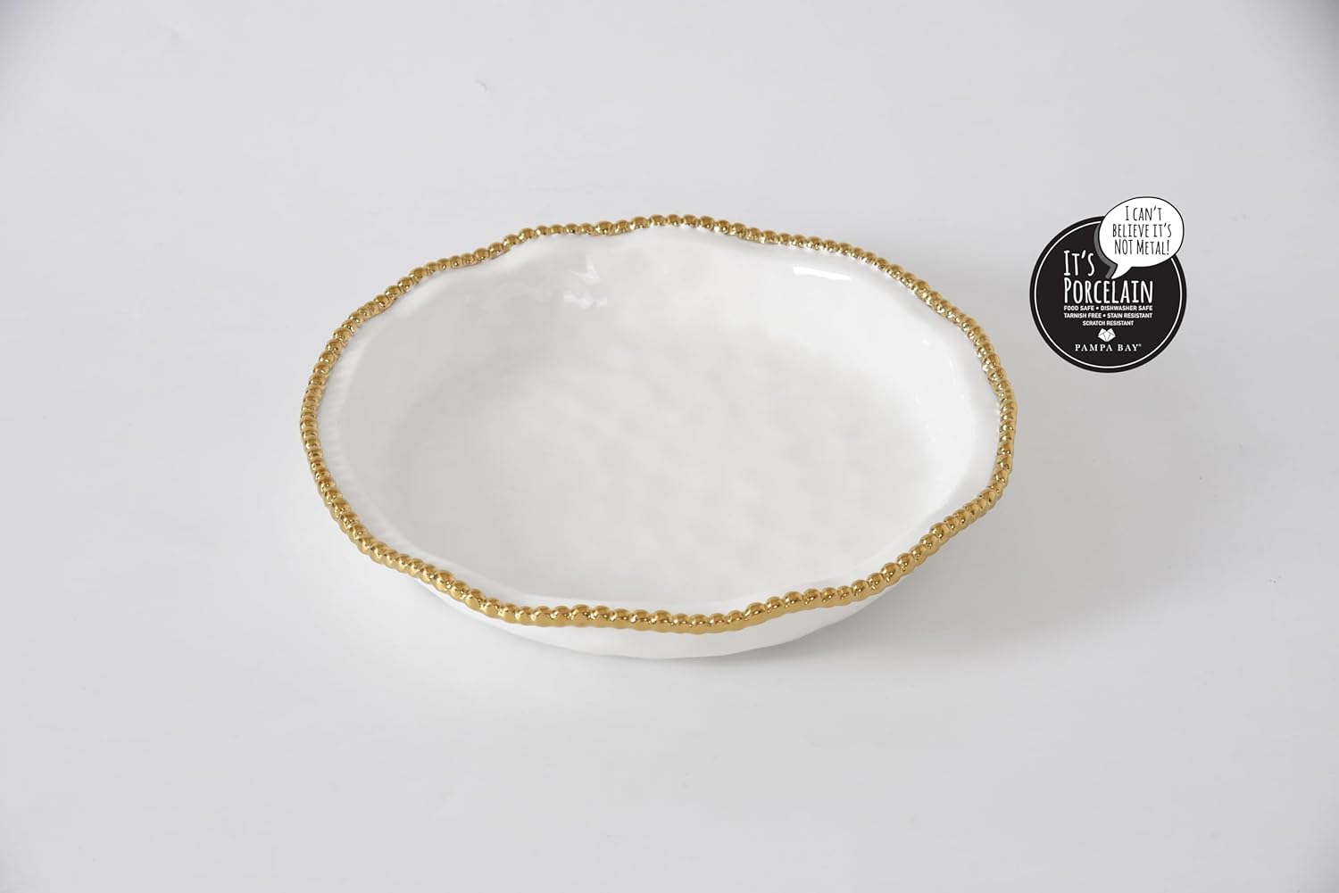 Pampa Bay Golden Salerno, 10" Pie Dish, 11.5" D x 2"