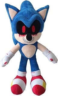 14.6 inch Blood Sonic.exe Plush Toy, Dark Sonic.exe Stuffed Animal Gifts for Fans