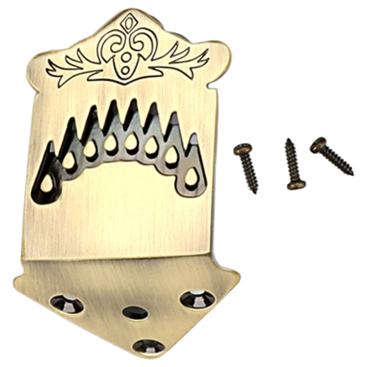 TOYANDONA 4kawałki Metalowy Element Do Mandoliny Strunowej z Wzorem Piór Wzmocnienie Tonu i Głośności Wytrzymały Materiał Łatwy Montaż Idealny Dla Miłośników Mandoliny