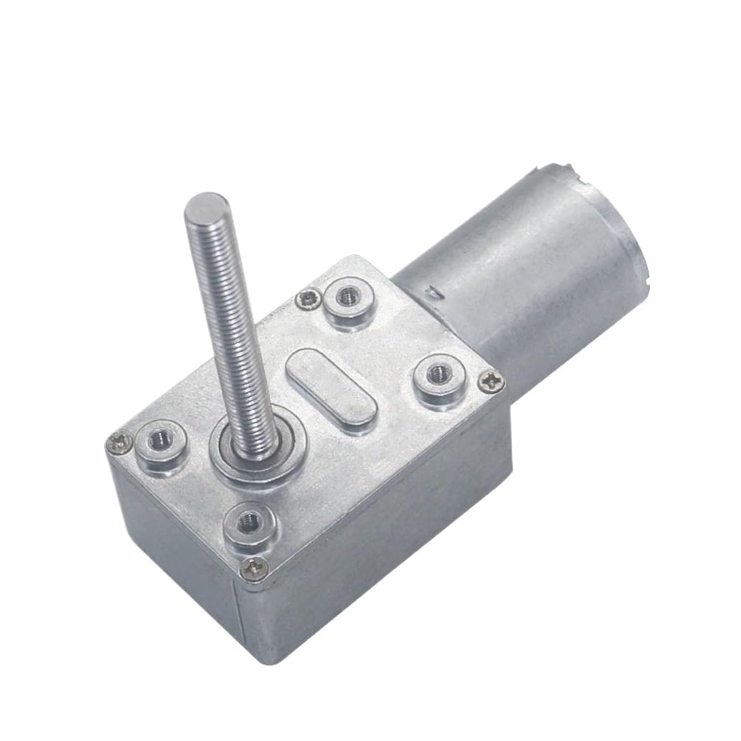 M6 Threaded Long Shaft Electric DC Worm Gear Motor 6V 12V 24V 6-150RPM High DC Motor Self-Locking Adjustable Speed JGY370(6RPM,24V)