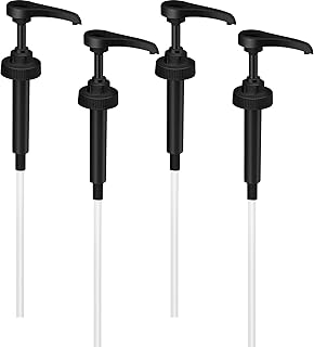 Gallon Jug Pump Dispenser (38/400) Fit Most 1 Gallon Jug and Containers BPA-Free Pump Lid Top Replacement Gallon Pumper for Gallon Bottle with Food and Industrial (4 Pieces)