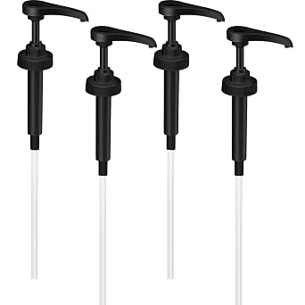 Mudder 4 Pieces Gallon Pump Dispenser (38/400) Fit Most 1 Gallon Jug and Containers Bpa-Free Leak Proof Pump Lid Top Replacement for Household and Commercial Use