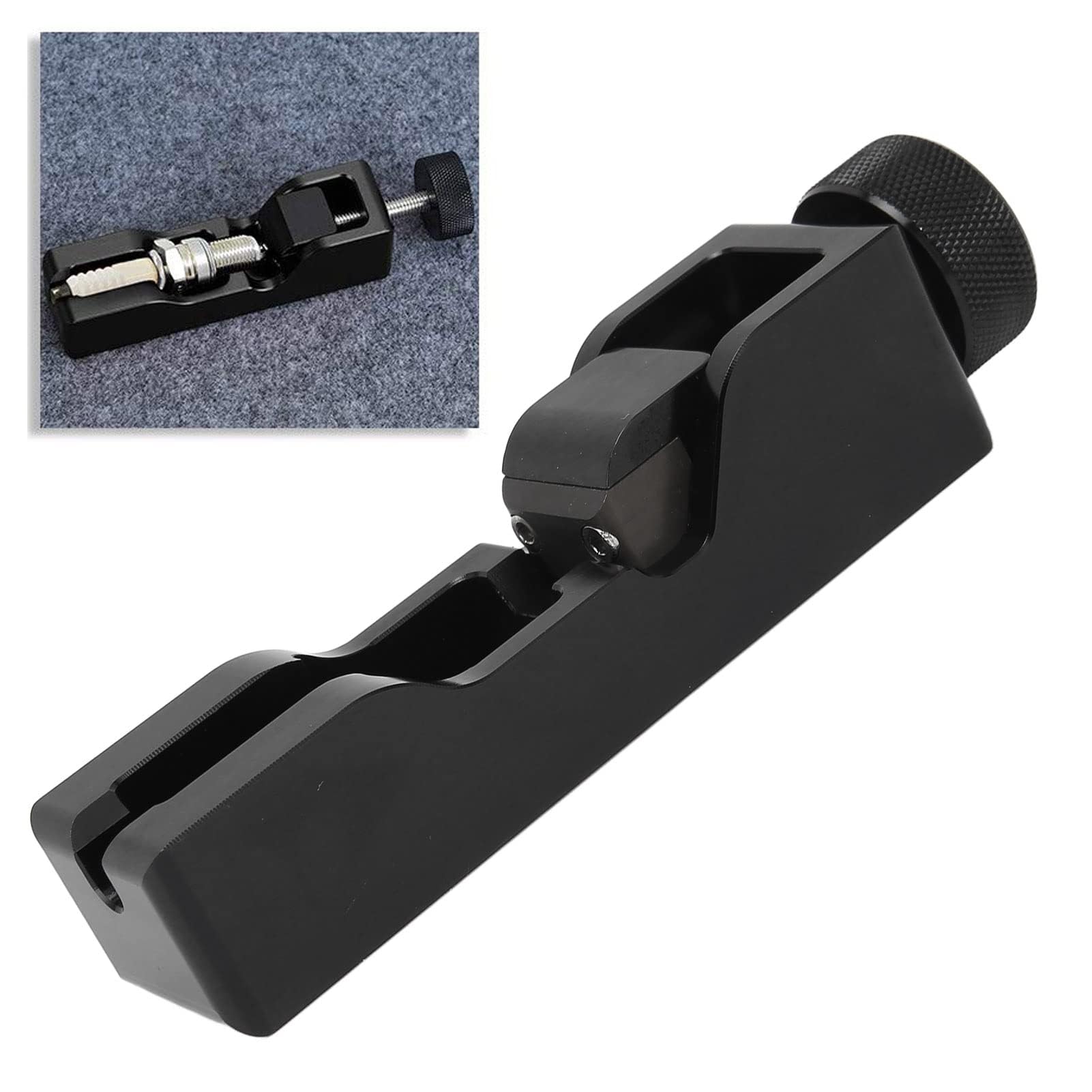 Narzędzie do Szczeliny świecy Zapłonowej, Narzędzie do Szczeliny świecy Zapłonowej Uniwersalne Metalowe Czarne Stałe Suwmiarki Szczelinowe do 10mm 12mm 14mm 16mm