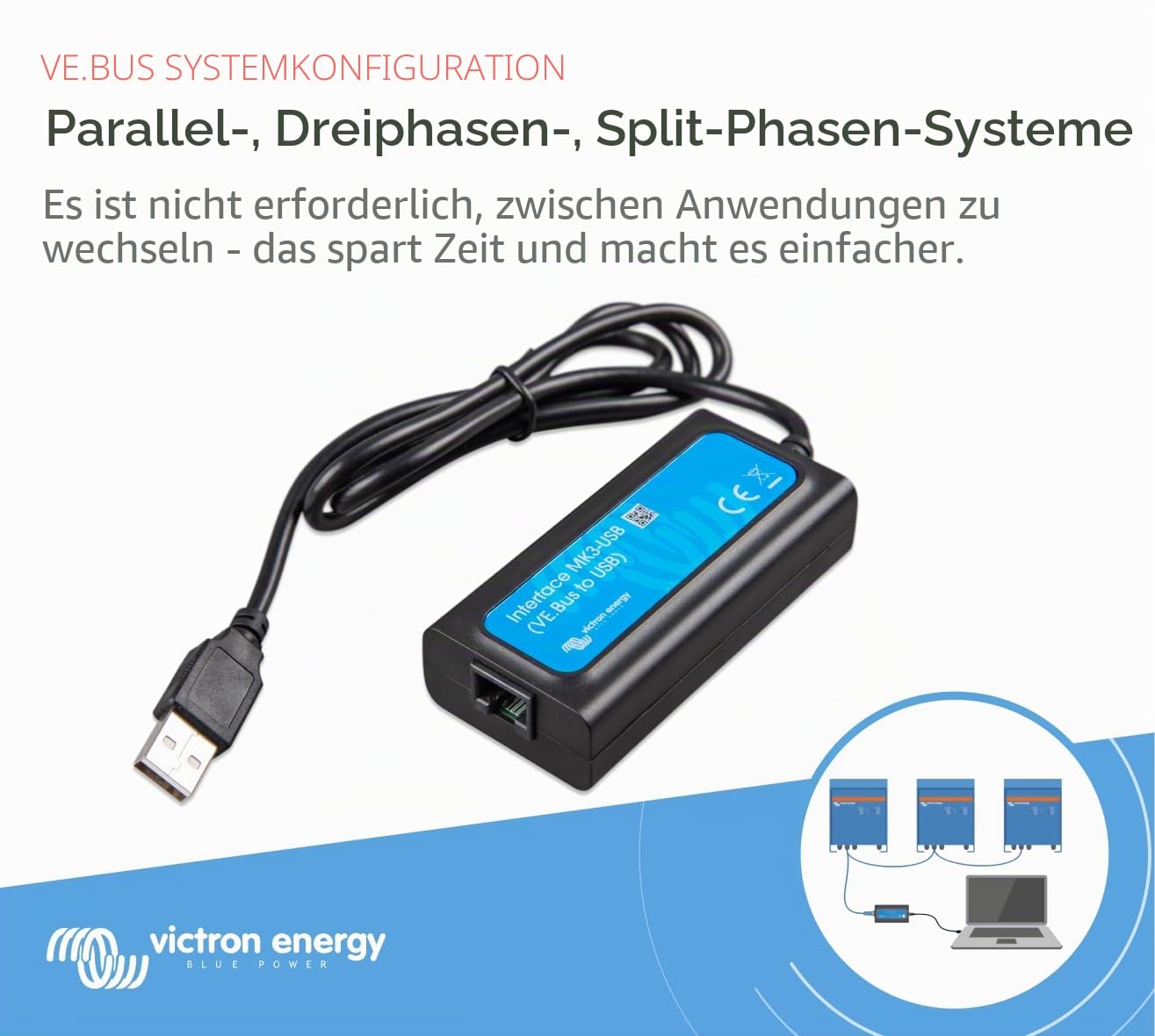 Victron Energy Interface MK3-USB (VE.Bus zu USB)