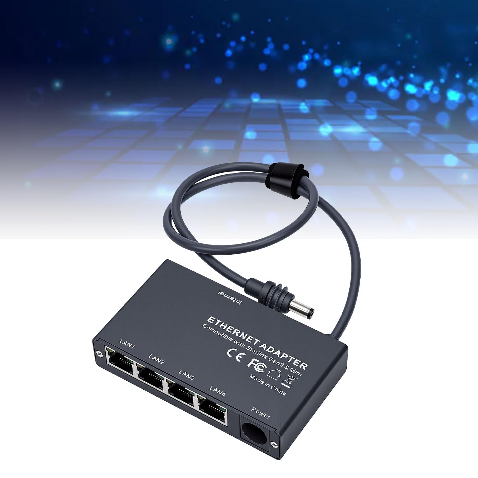 Dpofirs Adattatore Ethernet, Hub di Rete Multiporta con velocità Gigabit e Design Plug Play per Gen3 Mini, Campeggio