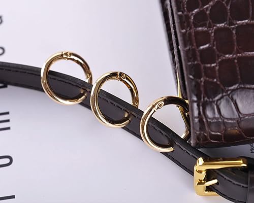 Miniatura 7 de VanEnjoy 24101840 piezas de anillo tórico para correa de bolso, anillos de resorte de 1 pulgada para bolso y llaves, 2 piezas de herrajes dorados (1