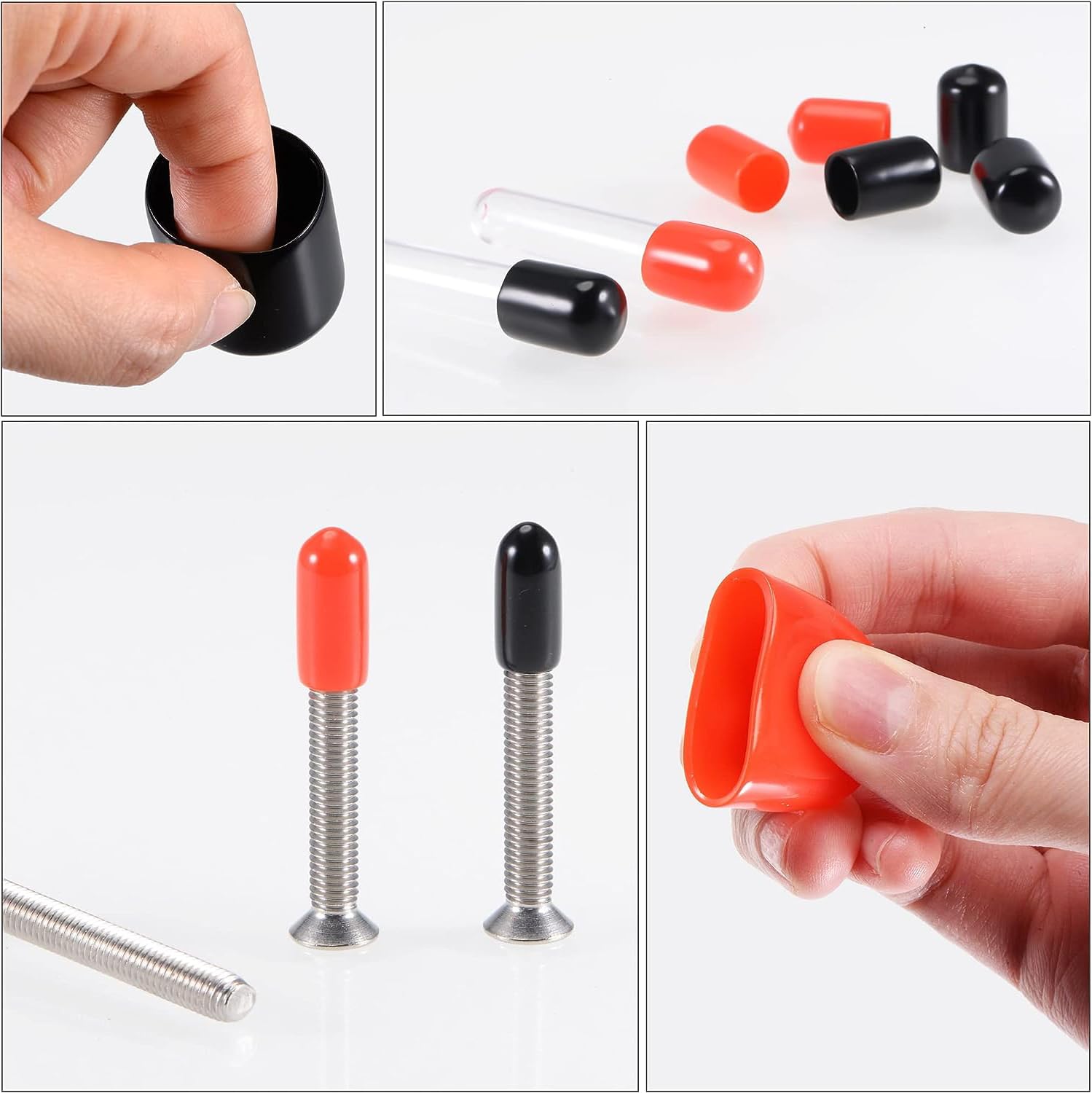 MACHSWON 25pcs Rubber End Caps 5 Size (6mm 9mm 12mm 16mm 19mm) - Image 4