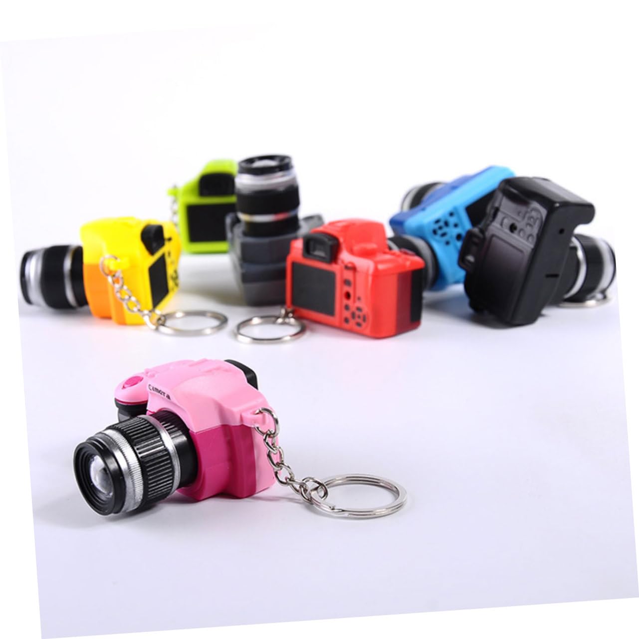 PLAFOPE 15piezas Llaveros Led Forma De Cámara De Accesorios Para Llaves Decoración y Para Mochilas y Llaves De Casa