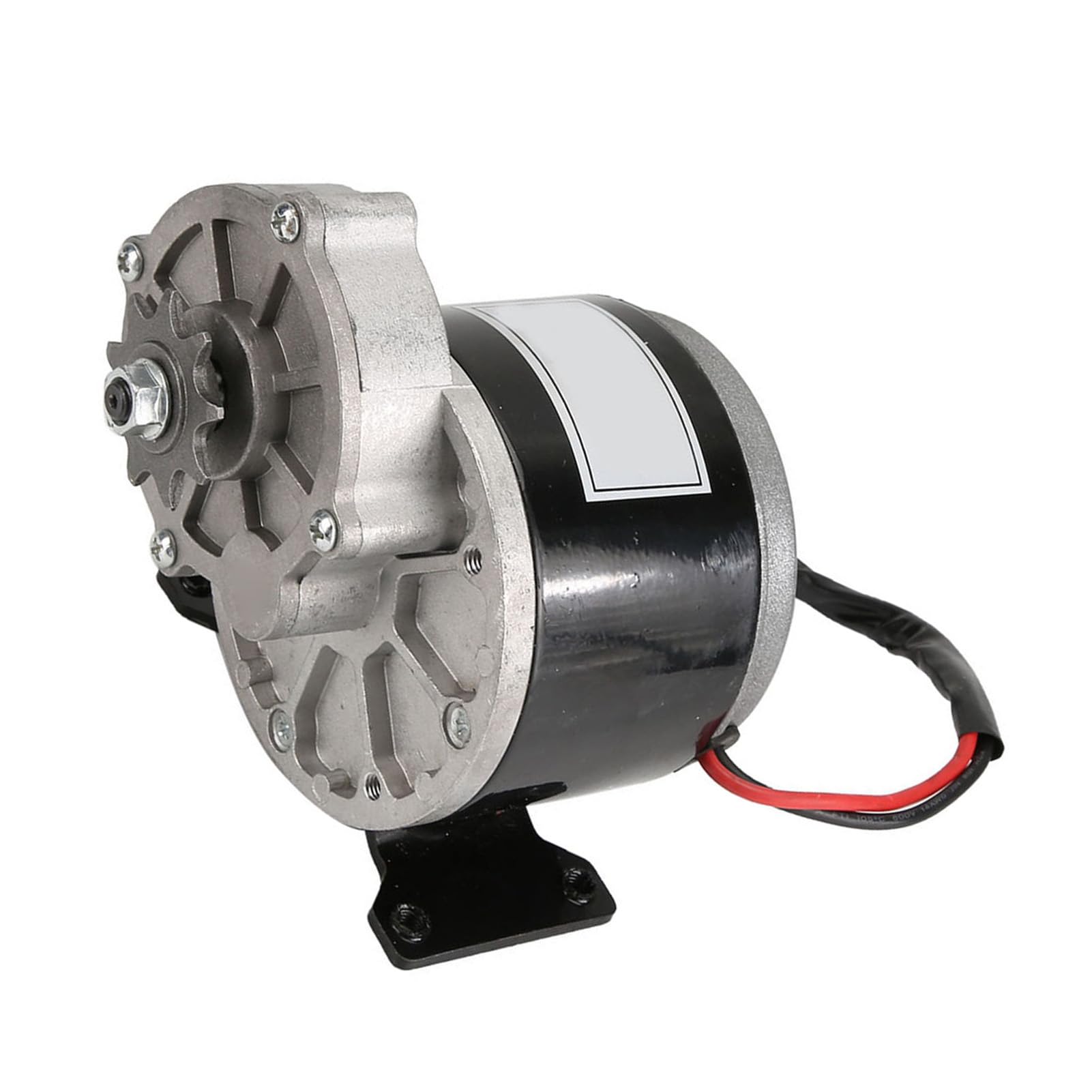 TOPINCN Motor Reductor de Engranajes de CC Cepillado de 250 W con Piñón de 9 Dientes, Motor Eléctrico Confiable para Scooter de Bicicleta Eléctrica, para Entusiastas del Bricolaje, Aluminio