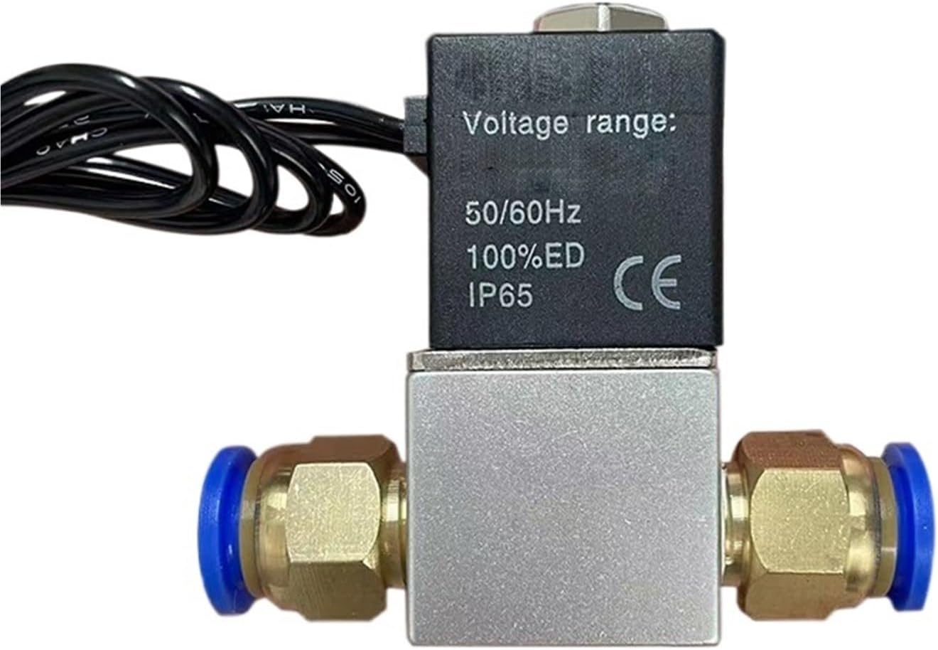 2V025 Pneumatic Solenoid Valve 2 Way Normally Closed DC12V DC24V AC110V AC220V 1/4" Female Port 1pcs Valve Opens(8mm,AC 110V)