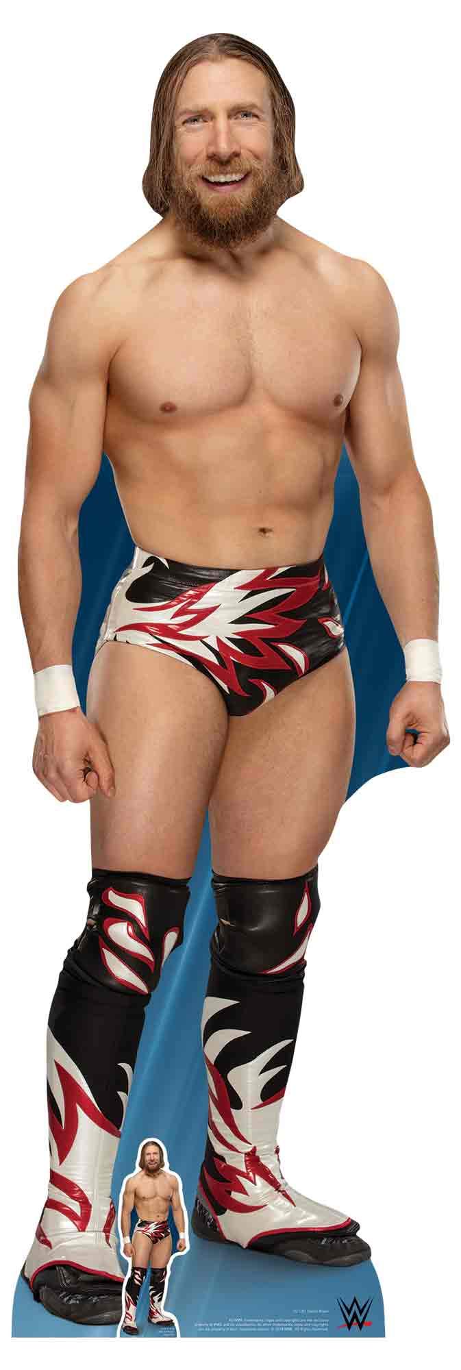 Star Cutouts Ltd SC1251 Daniel Bryan Ultimate Edition WWE Figures Party Decorations Lifesize Cardboard Cutout 173cm Tall, Multicolour