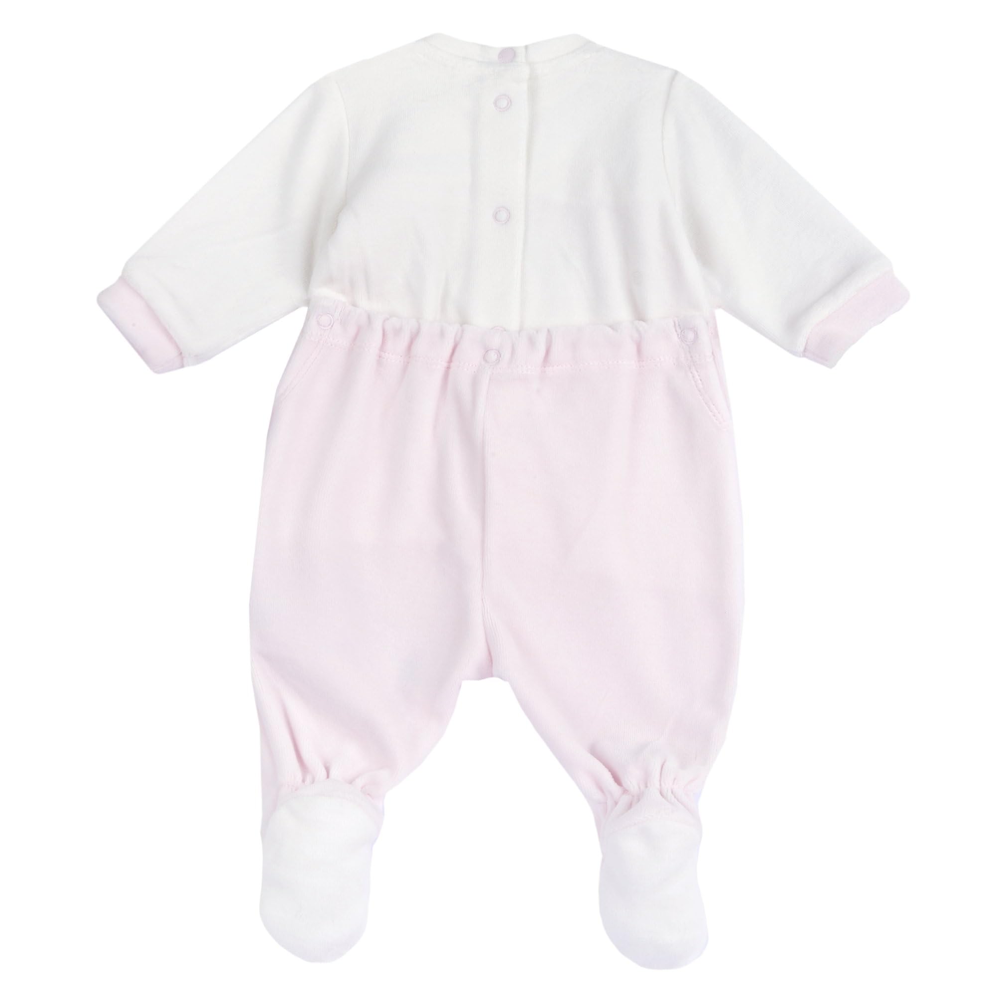 Chicco, Tutina Neonato/Neonata, con Comoda Apertura sulla Schiena e a Patello con Bottoncini, in Morbida Ciniglia, Lavabile in Lavatrice, Abbigliamento Neonato/Neonata 0-24 Mesi, Idea Regalo Nascita
