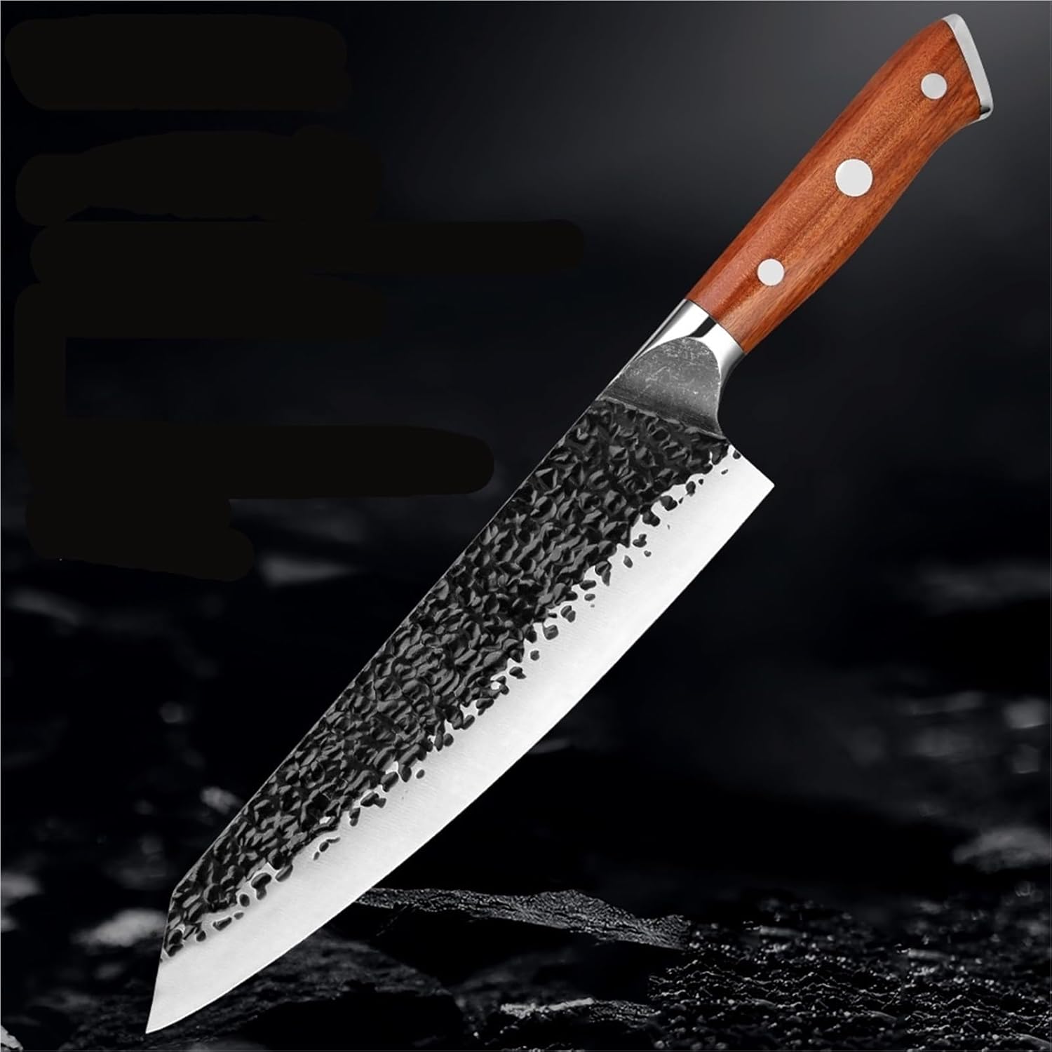 Premium Japanese Knife Set 1-6PCS Sharp Kitchen Knife Including Chef,Cleaver,Utility Santoku Knife Hand-forged high-carbon Steel(B)