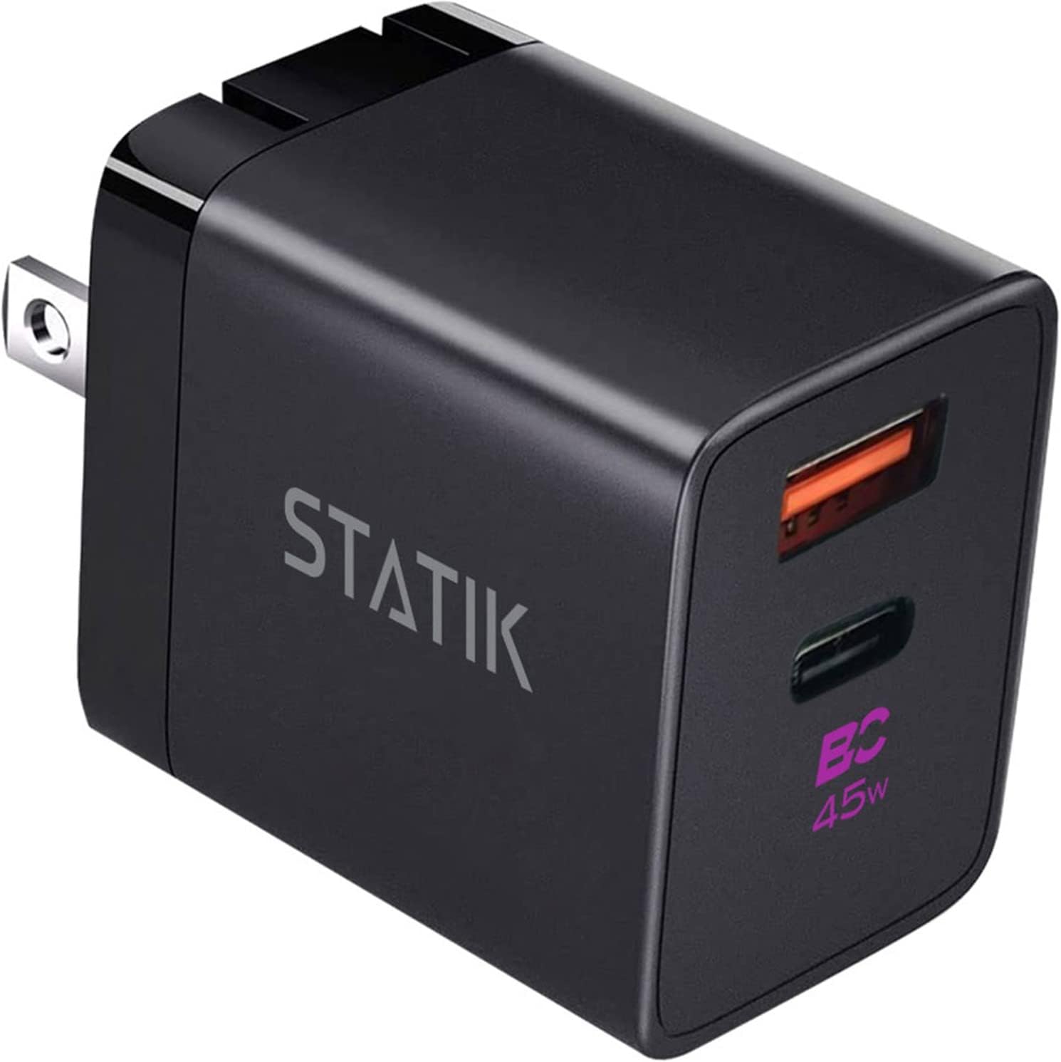 Statik FastCharging GaN Power Adapter 45W Dual USB C