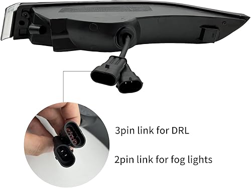 Miniatura 10 de Luces antiniebla compatibles con Chevy Malibu 2013 2014 2015 2016 Chevrolet Malibu Limited, luces antiniebla delanteras transparentes, interruptor y