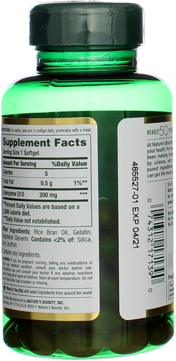 Nature's Bounty CoQ10 200 mg Q-Sorb Softgels, 80 ct