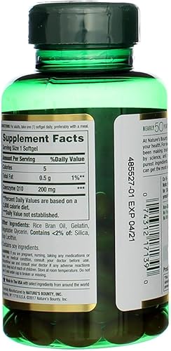 Miniatura 4 de Nature's Bounty CoQ10 200 mg Q-Sorb Softgels, 80 ct