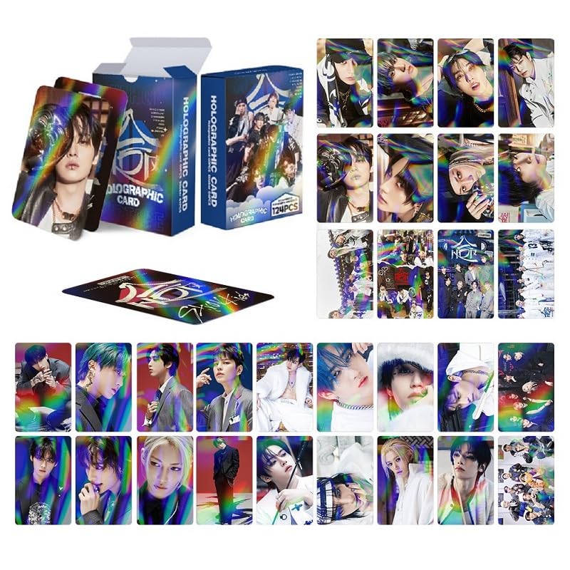 Conjunto de 124 peças Stray-Kids Laser Photocards, Stray-Kids HOP
