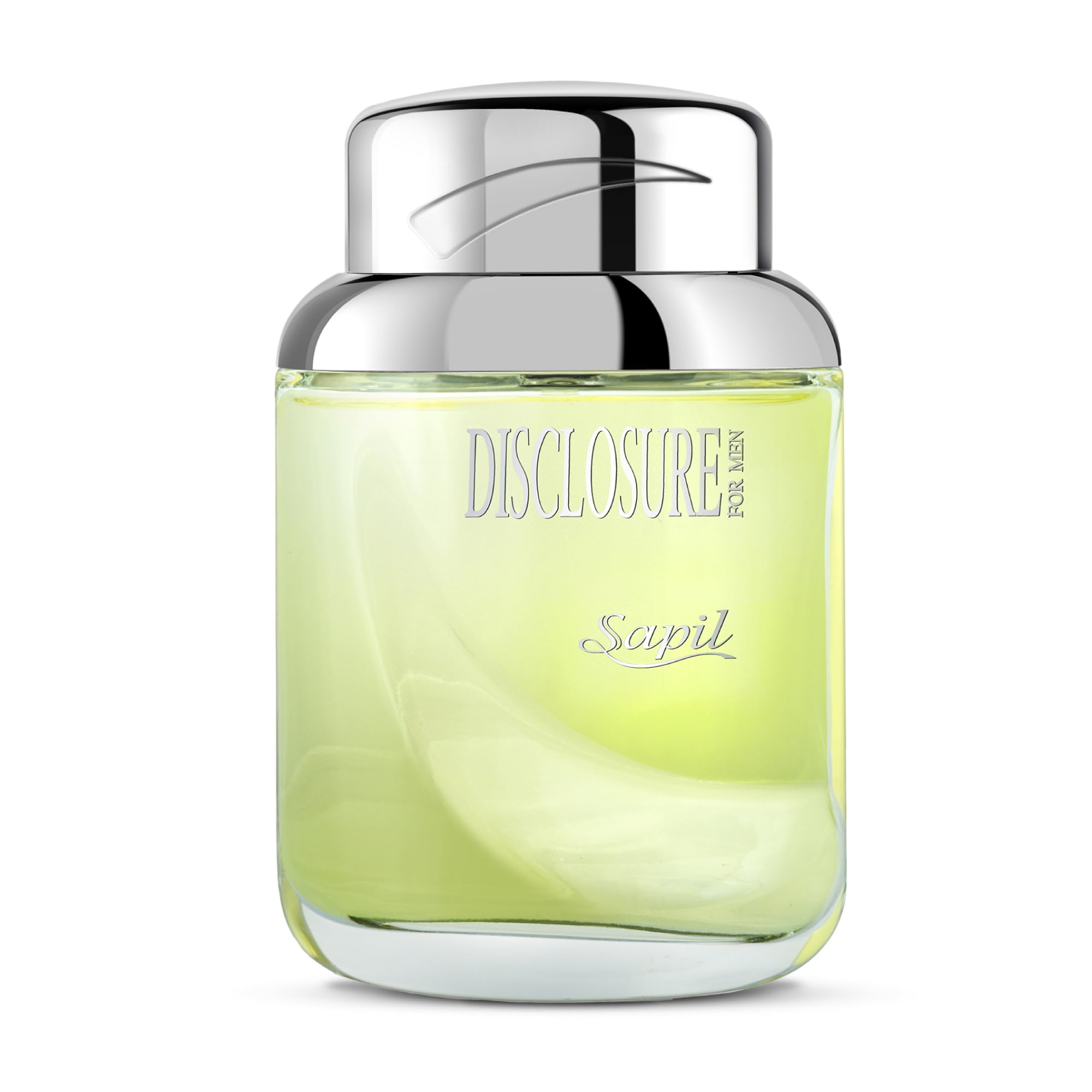 Sapil Disclosure Green Eau de Toilette for Men, 100ml – Captivating Blend of Floral, Woody, and Amber Notes for Classic Luxury