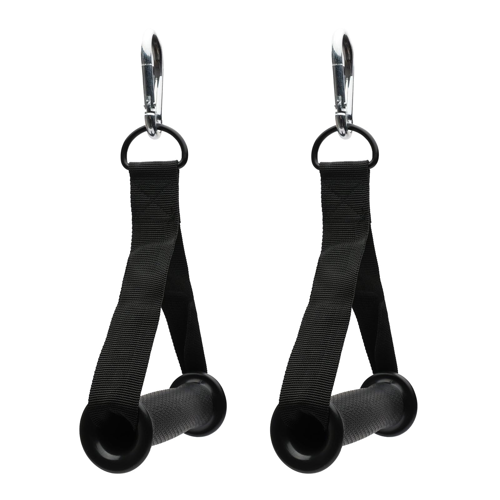 NORTHERN Handle Straps Gym Cable Attachments Pair, Resistance Bands Handle, Gym Handles For Fitness Workout Bands, Crossover Tricep Bicep Exercise, Strength Training with 2 Heavy Duty Carabiner Hooks