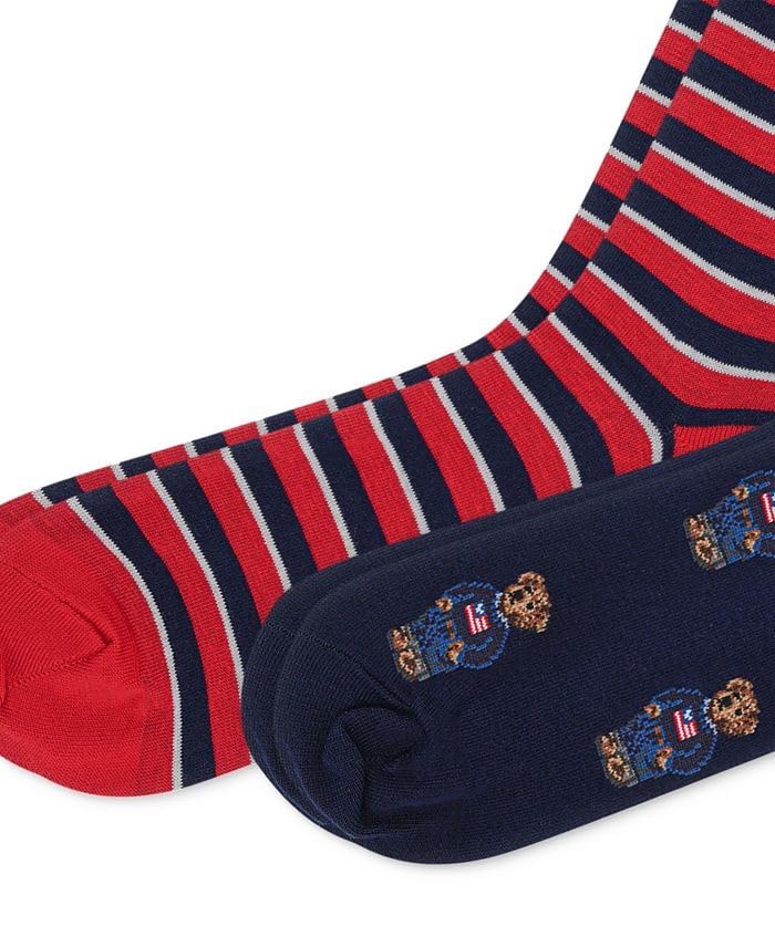 POLO RALPH LAUREN 2 PAIRS | TECHNICAL SPORT (US, Numeric, 10, 13, Regular, Regular, 2, Denim Bear)4