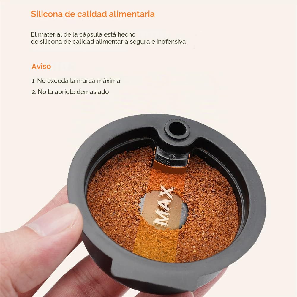 Tassimo - Cápsulas recargables de 60 + 180 ml + tapas de silicona adicionales de 200 + 220 ml, cápsulas de café reutilizables para máquina Tassimo, cápsulas Tassimo reutilizables con un prensador de