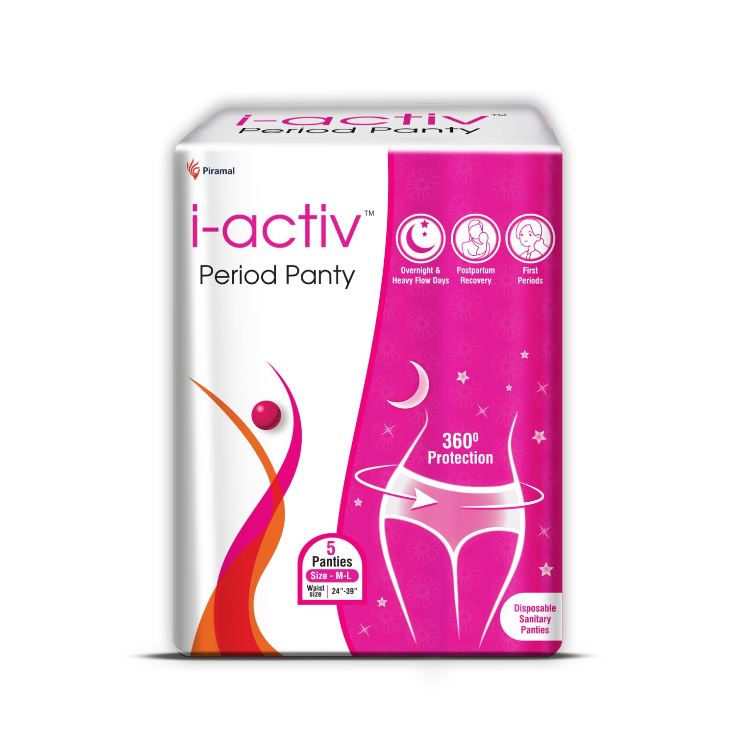 See full amazon price history chart for i activ Period Panty for Girls & Women | M-L | 5s Pack | Disposable Period Panties for Women | Maternity Pads after Delivery for Heavy Flow Periods | 360 Degree Protection | Waist Size - 24" to 39" i activ Period Panty for Girls & Women | M-L | 5s Pack | Disposable Period Panties for Women | Maternity Pads after Delivery for Heavy Flow Periods | 360 Degree Protection | Waist Size - 24" to 39" (B0D7M82N2F) Amazon Price History, Amazon Price Tracker
