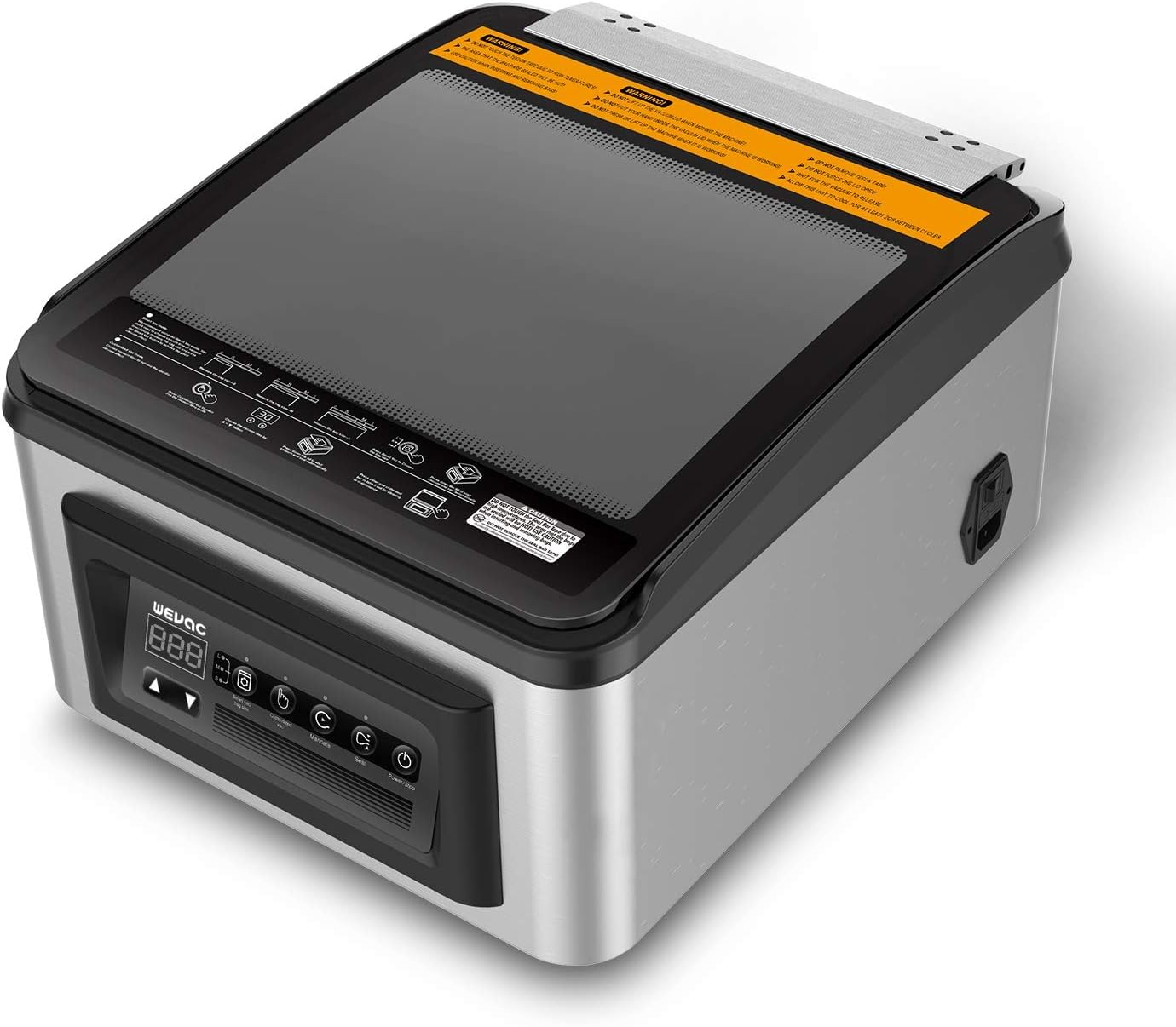 Wevac 12 inch Chamber Vacuum Sealer, CV12, liquid or juicy food including Fresh Meats, Soups, Sauces and Marinades. Compact design, Heavy duty, Professional sealing width, Commercial machine 220V