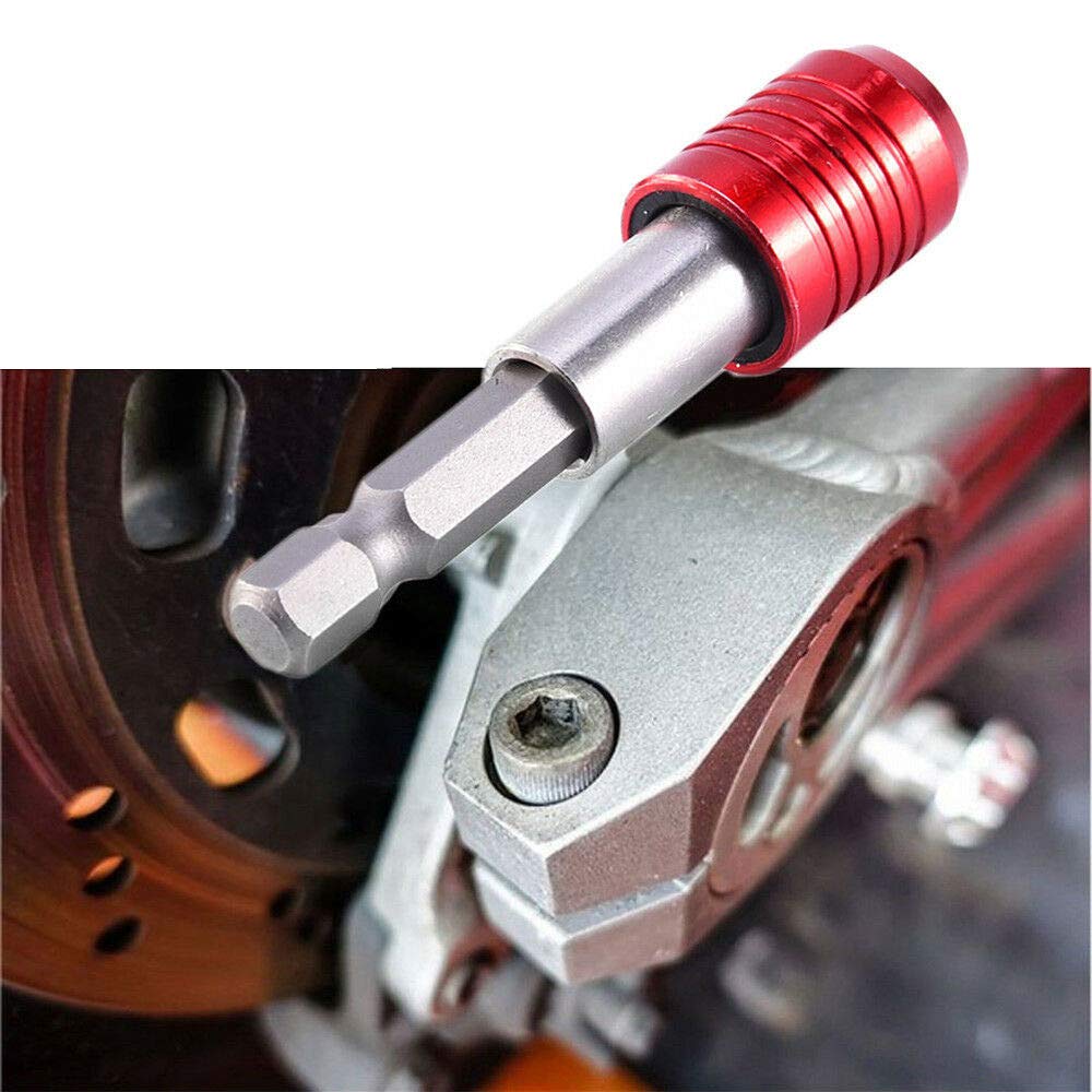 1/3/4Pcs 1/4 Inch Magnetic Drill Bit Extension Rod 60/100/150/300mm Hex Quick Release Bit Holder For Impact Driver Screws Nuts - 1420