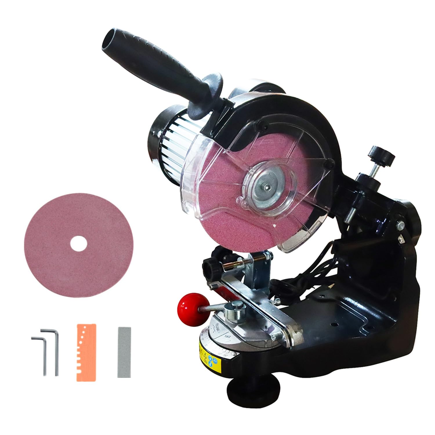 PreAsion 110V Chainsaw Saw Chain Bench Grinder Sharpener Electric Chainsaw Sharpener Chain Saw Sharpening Tools