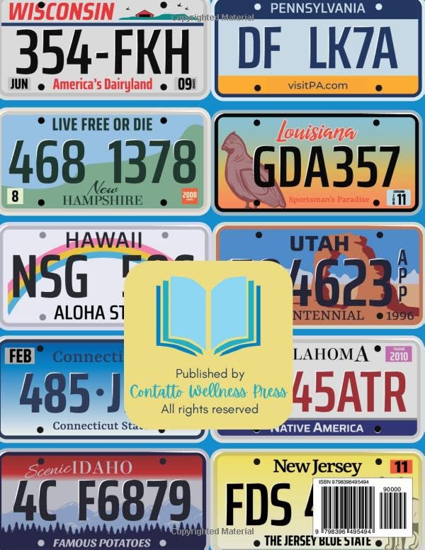 License Plate Log for Kids - Activity for Road Trips, Family Vacation, Fun for All Ages - Image 2