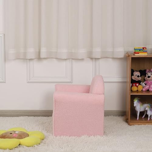 Miniatura 5 de AFBKSS&BB Sofá para niños, silla con reposabrazos para niños, muebles para niños de construcción de madera resistente, sofá para niños en edad