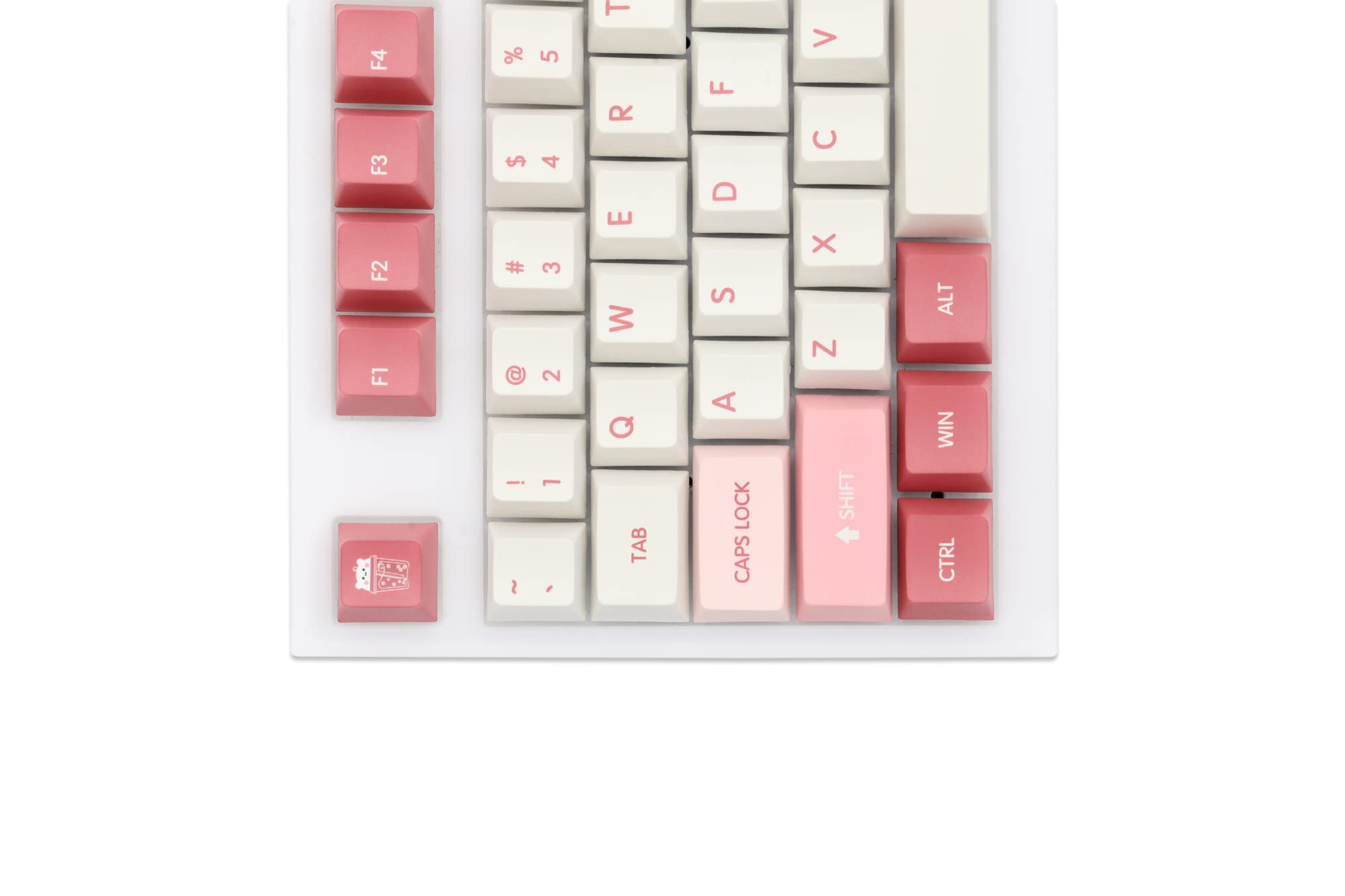 KPREPUBLIC GKs Cherry Profile Summer Peach Dye Sub Keycap Set épais PBT pour clavier 87 tkl 104 ANSI xd64 bm60 xd68 xd84 BM87 BM65 Rose