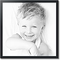 Vista 2 de ArtToFrames Marco de fotos negro de 28 x 28 pulgadas, este marco de póster de MDF personalizado de 1.25 pulgadas es negro, ideal para tu arte
